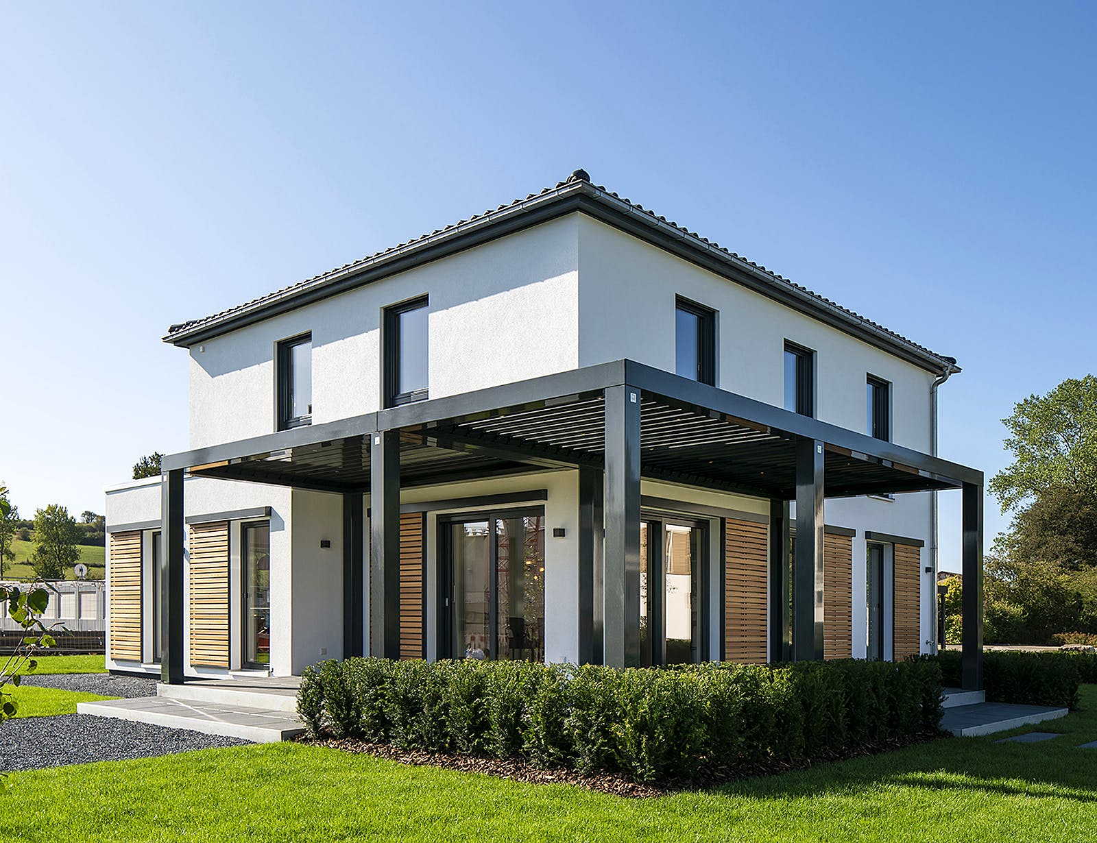 Fertighaus MH Frankenberg - MEDLEY 3.0 300 B von FingerHaus Schlüsselfertig ab 423293€, Stadtvilla Außenansicht 1