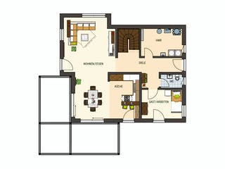 Fertighaus MH Frankenberg - MEDLEY 3.0 300 B von FingerHaus Schlüsselfertig ab 435213€, Stadtvilla Grundriss 1
