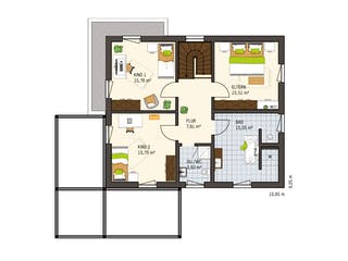 Fertighaus MH Frankenberg - MEDLEY 3.0 300 B von FingerHaus Schlüsselfertig ab 435213€, Stadtvilla Grundriss 2