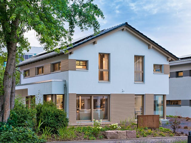 Fertighaus MH Fellbach - MEDLEY 3.0 300 B von FingerHaus Schlüsselfertig ab 468345€, Satteldach-Klassiker Außenansicht 1 Fertighaus MH Fellbach - MEDLEY 3.0 300 B von FingerHaus Schlüsselfertig ab 468345€, Satteldach-Klassiker Außenansicht 1