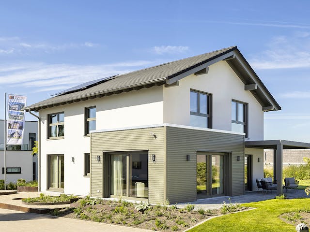 Fertighaus MH Nürnberg - ARTIS 300 von FingerHaus Schlüsselfertig ab 433807€, Satteldach-Klassiker Außenansicht 1