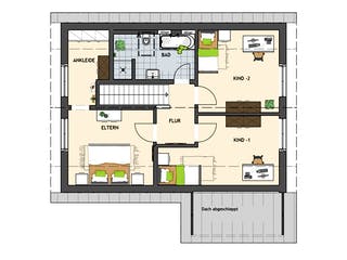 Fertighaus NEO 211 S130 SE von FingerHaus, Satteldach-Klassiker Grundriss 2