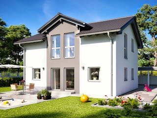 Fertighaus UNO 2.0 201 A S180 von FingerHaus Schlüsselfertig ab 335197€, Satteldach-Klassiker Außenansicht 1