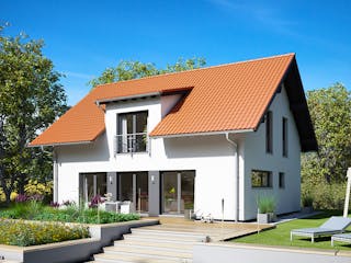 Fertighaus VIO 420 S130 qg1 von FingerHaus Schlüsselfertig ab 409713€, Satteldach-Klassiker Außenansicht 1