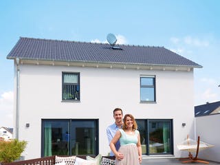 Fertighaus Juna von Fingerhut Haus Schlüsselfertig ab 430913€, Satteldach-Klassiker Außenansicht 1