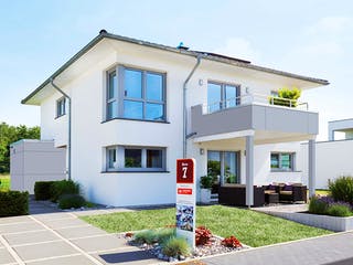 Fertighaus Köln von Fingerhut Haus Schlüsselfertig ab 572723€, Stadtvilla Außenansicht 1