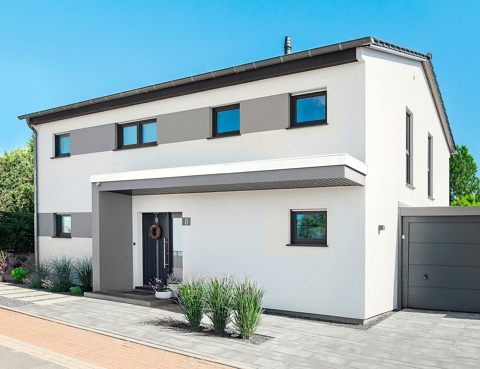 Fertighaus Ludema von FINGERHUT-HAUS, Satteldach-Klassiker Außenansicht 2