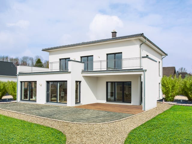 Fertighaus Matene von Fingerhut Haus Schlüsselfertig ab 652683€, Stadtvilla Außenansicht 1