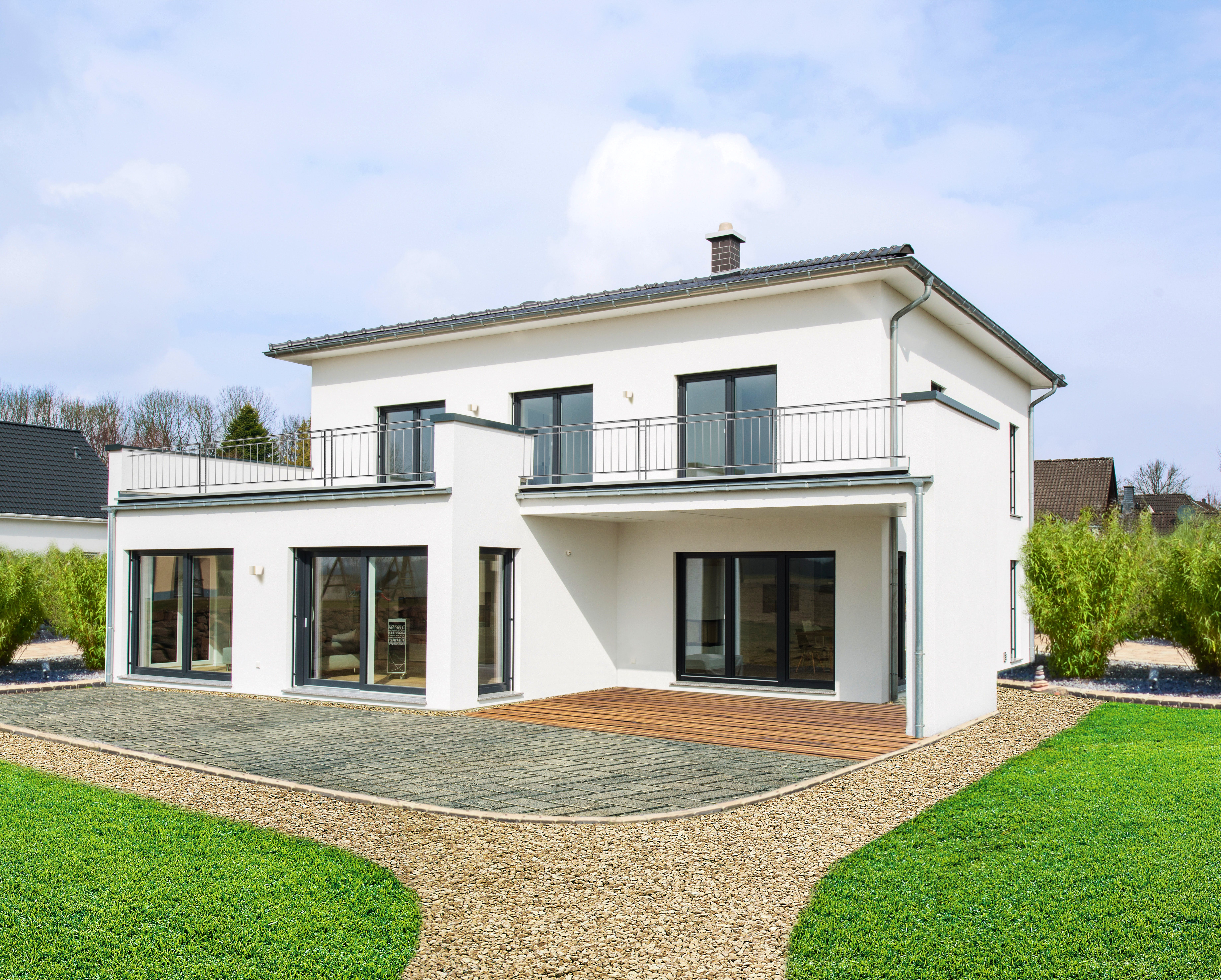 Fertighaus Matene von FINGERHUT-HAUS Schlüsselfertig ab 670046€, Stadtvilla Außenansicht 1