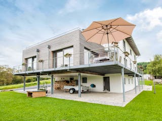 Fertighaus Novium von Fingerhut Haus Schlüsselfertig ab 704935€, Satteldach-Klassiker Außenansicht 2