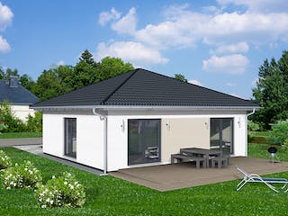 Fertighaus Pico 1 von Fingerhut Haus Schlüsselfertig ab 282934€, Bungalow Außenansicht 1