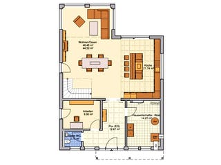 Fertighaus Plata von Fingerhut Haus Schlüsselfertig ab 605008€, Stadtvilla Grundriss 1