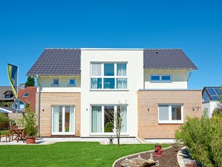 Fertighaus Solaris von Fingerhut Haus Schlüsselfertig ab 464116€, Satteldach-Klassiker Außenansicht 2