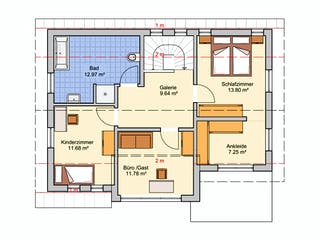 Fertighaus Solaris von Fingerhut Haus Schlüsselfertig ab 464116€, Satteldach-Klassiker Grundriss 2