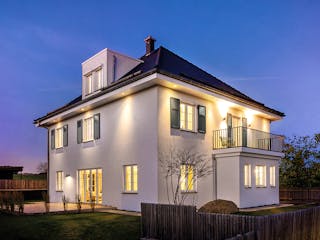 Fertighaus Suro von Fingerhut Haus Schlüsselfertig ab 605693€, Stadtvilla Außenansicht 7