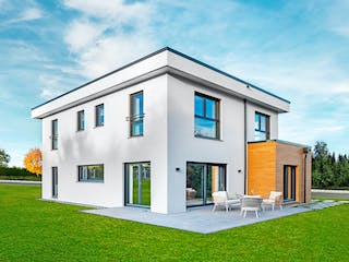 Fertighaus Vilago - MH Neunkhausen von Fingerhut Haus Schlüsselfertig ab 634664€, Cubushaus Außenansicht 6