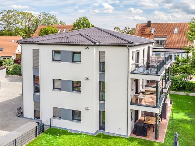 Fertighaus Sechsfamilienhaus 436 von FischerHaus Schlüsselfertig ab 1799041€, Stadtvilla Außenansicht 1 Fertighaus Sechsfamilienhaus 436 von FischerHaus Schlüsselfertig ab 1799041€, Stadtvilla Außenansicht 1