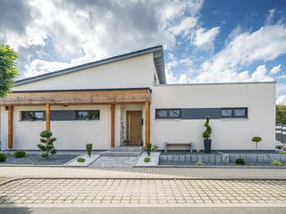 Fertighaus Bungalow 143 von FischerHaus Schlüsselfertig ab 522647€, Bungalow Außenansicht 1