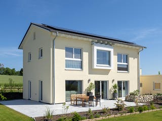 Fertighaus Modern 154 von FischerHaus Schlüsselfertig ab 585412€, Satteldach-Klassiker Außenansicht 2