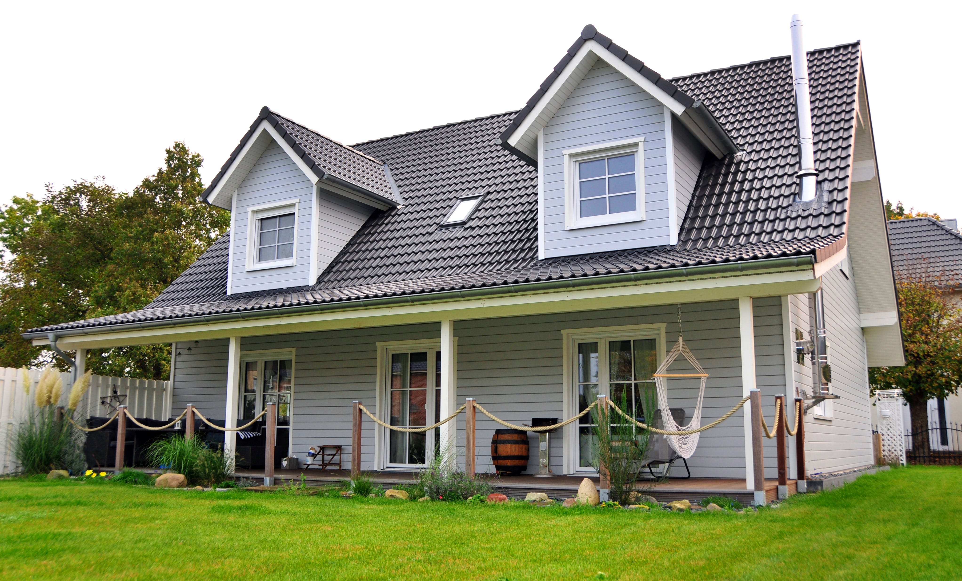 Blockhaus Helsingör von Fjorborg Häuser Ausbauhaus ab 242446€, Blockhaus Außenansicht 2