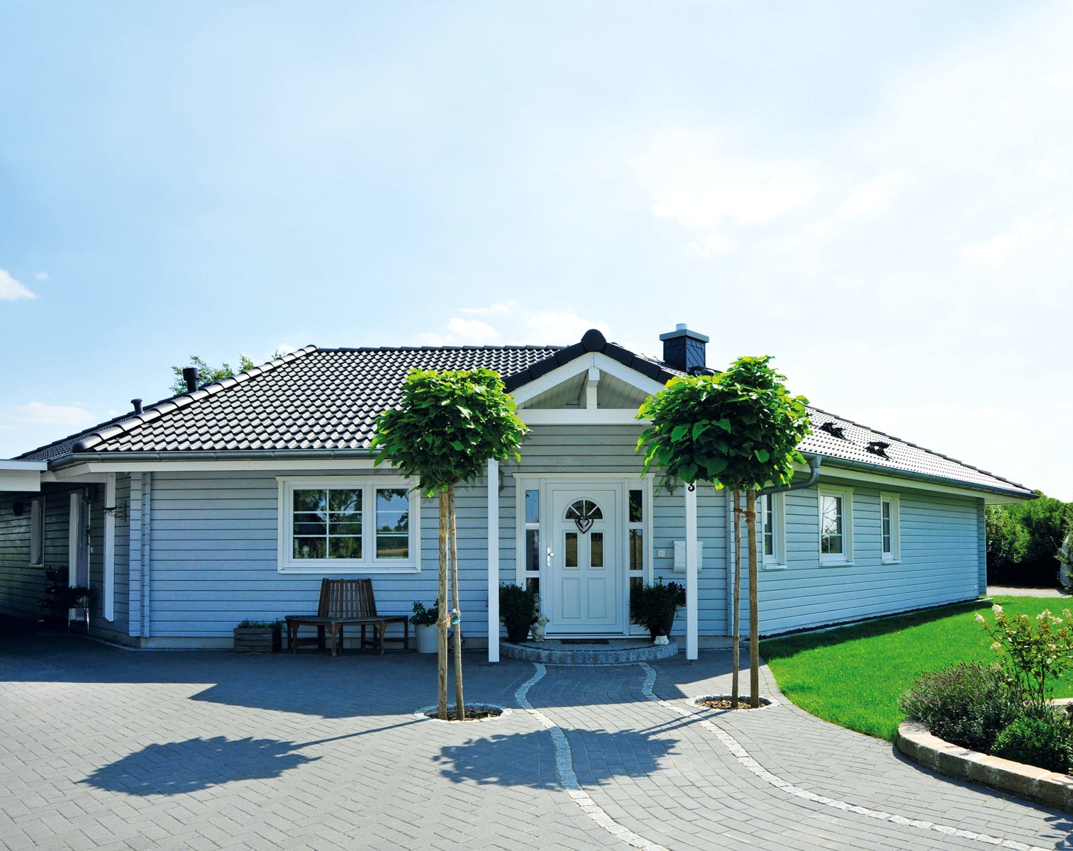 Blockhaus Aarhus von Fjorborg Häuser Ausbauhaus ab 218907€, Blockhaus Außenansicht 1