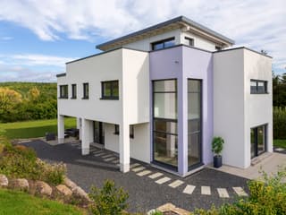 Fertighaus Flaviano von Büdenbender Hausbau, Cubushaus Außenansicht 2