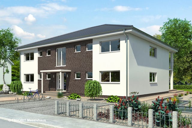 Massives 4-Familienhaus bauen: Preise ab 900.000 Euro von FAVORIT Massivhaus
