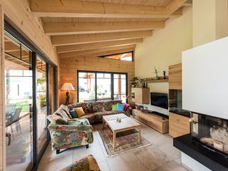 Blockhaus Am Oberrhein von Fullwood Wohnblockhaus Ausbauhaus ab 190000€, Bungalow Innenansicht 1
