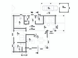 Blockhaus An der Sülz von Fullwood Wohnblockhaus Bausatzhaus ab 220000€, Bungalow Grundriss 1