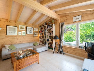 Blockhaus An der Sülz von Fullwood Wohnblockhaus Bausatzhaus ab 220000€, Bungalow Innenansicht 1