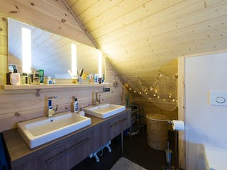 Blockhaus Auf der Röth von Fullwood Wohnblockhaus Bausatzhaus ab 200000€, Blockhaus Innenansicht 11