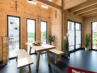 Blockhaus Auf der Röth von Fullwood Wohnblockhaus Bausatzhaus ab 200000€, Blockhaus Innenansicht 4