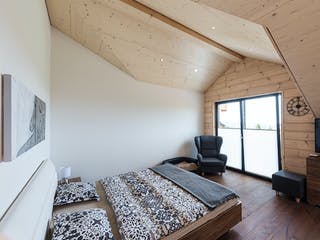 Blockhaus Entlebuch von Fullwood Wohnblockhaus Ausbauhaus ab 410000€, Blockhaus Innenansicht 14