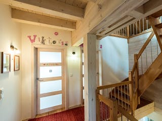 Blockhaus Felsblick von Fullwood Wohnblockhaus Ausbauhaus ab 430000€, Blockhaus Innenansicht 11