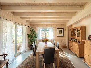 Blockhaus Felsblick von Fullwood Wohnblockhaus Ausbauhaus ab 430000€, Blockhaus Innenansicht 5