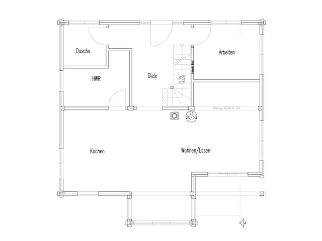 Blockhaus Köterbergblick von Fullwood Wohnblockhaus Bausatzhaus ab 250000€, Blockhaus Grundriss 1 Blockhaus Köterbergblick von Fullwood Wohnblockhaus Bausatzhaus ab 250000€, Blockhaus Grundriss 1