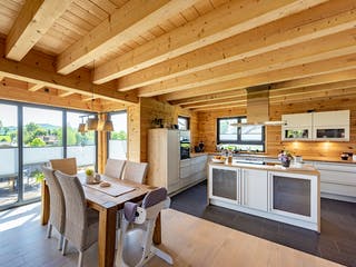 Blockhaus Köterbergblick von Fullwood Wohnblockhaus Ausbauhaus ab 190000€, Blockhaus Innenansicht 6