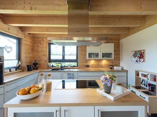 Blockhaus Köterbergblick von Fullwood Wohnblockhaus Ausbauhaus ab 190000€, Blockhaus Innenansicht 7
