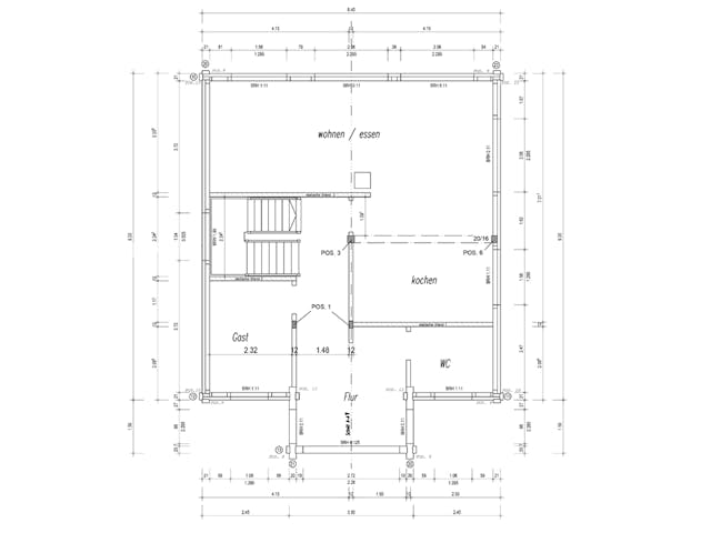 Blockhaus Kreuzblick von Fullwood Wohnblockhaus Bausatzhaus ab 260000€, Satteldach-Klassiker Grundriss 1 Blockhaus Kreuzblick von Fullwood Wohnblockhaus Bausatzhaus ab 260000€, Satteldach-Klassiker Grundriss 1