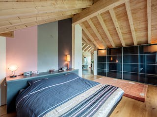 Blockhaus Münsterland von Fullwood Wohnblockhaus Ausbauhaus ab 260000€, Blockhaus Innenansicht 8