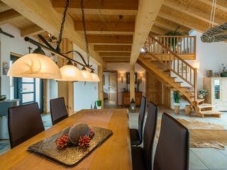 Blockhaus Neffelbach von Fullwood Wohnblockhaus Ausbauhaus ab 220000€, Pultdachhaus Innenansicht 7