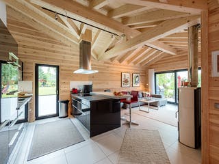 Blockhaus Seeblick von Fullwood Wohnblockhaus Ausbauhaus ab 390000€, Bungalow Innenansicht 3