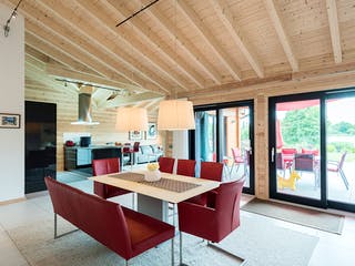 Blockhaus Seeblick von Fullwood Wohnblockhaus Ausbauhaus ab 390000€, Bungalow Innenansicht 4