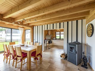 Blockhaus Wiesengrund von Fullwood Wohnblockhaus Bausatzhaus ab 320000€, Blockhaus Innenansicht 4