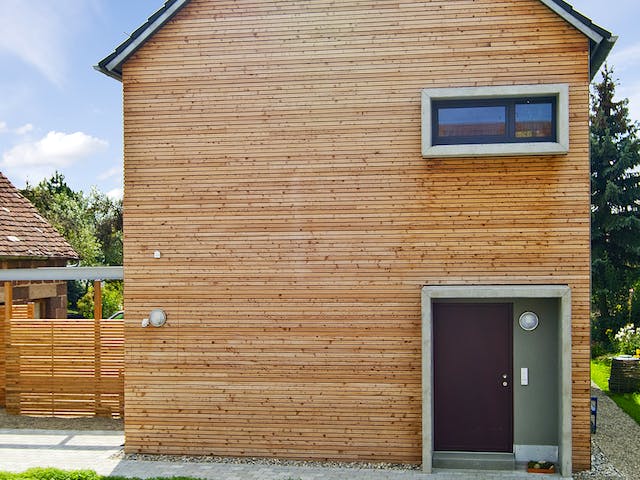 Fertighaus SD 200-118 - Landhaus für schmale Grundstücke von Gapp Holzbau Schlüsselfertig ab 624000€, Außenansicht 5