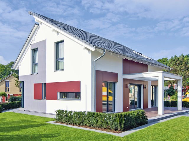 Fertighaus Ausstellungshaus Bad Vilbel – generation5.5 200 von WeberHaus Schlüsselfertig ab 442000€, Außenansicht 1 Fertighaus Ausstellungshaus Bad Vilbel – generation5.5 200 von WeberHaus Schlüsselfertig ab 442000€, Außenansicht 1