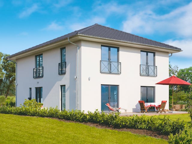 Fertighaus Grunewald von Danhaus Deutschland Schlüsselfertig ab 464202€, Stadtvilla Außenansicht 1