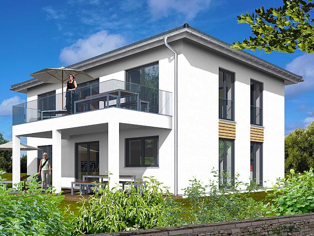 Fertighaus Haas Z 168 A von Haas Fertigbau - Mehrfamilienhäuser Schlüsselfertig ab 533420€, Stadtvilla Außenansicht 1 Fertighaus Haas Z 168 A von Haas Fertigbau - Mehrfamilienhäuser Schlüsselfertig ab 533420€, Stadtvilla Außenansicht 1