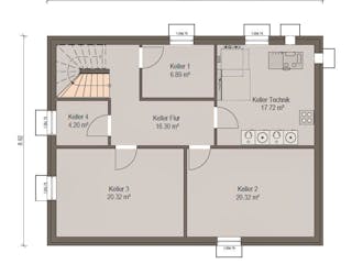 Fertighaus Haas Z 168 A von Haas Fertigbau - Mehrfamilienhäuser Schlüsselfertig ab 533420€, Stadtvilla Grundriss 3