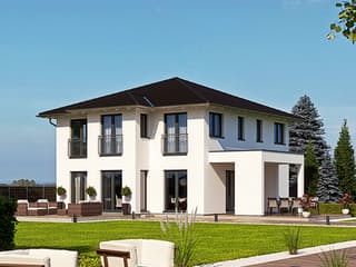 Fertighaus Haas O 163 B von Haas Fertigbau Ausbauhaus ab 267000€, Stadtvilla Außenansicht 1